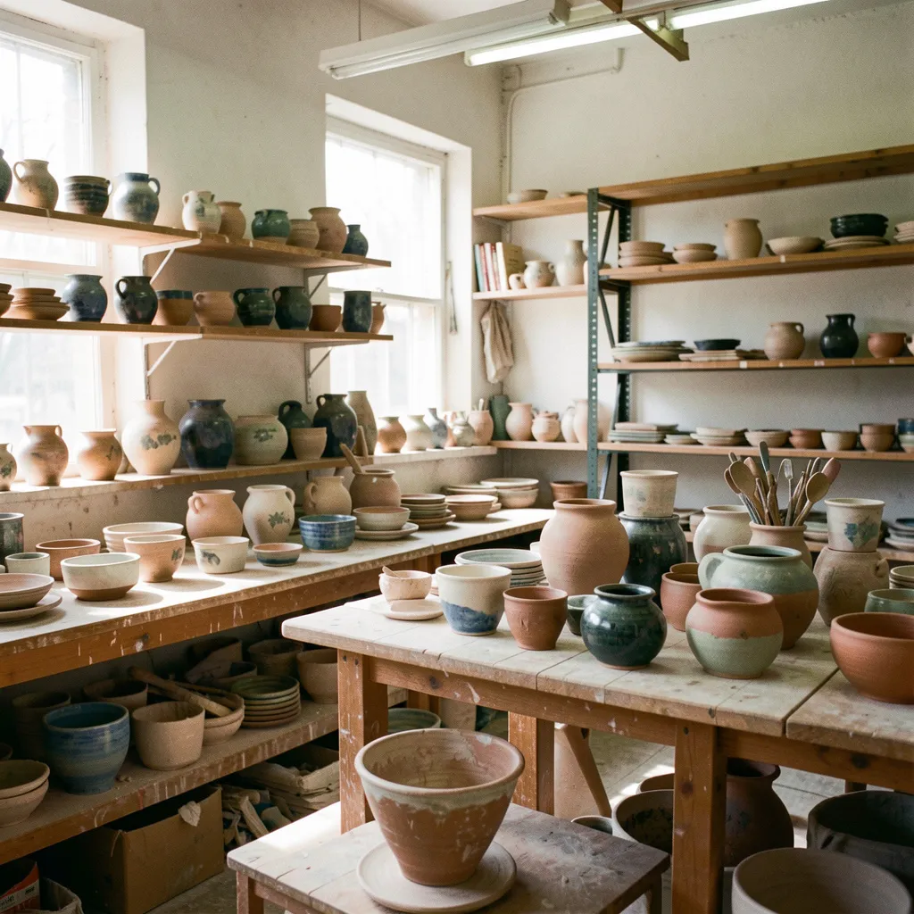 Afgewerkte keramiek stukken