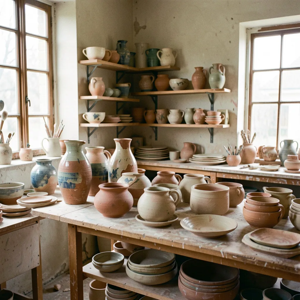 Kunstenaars aan het werk